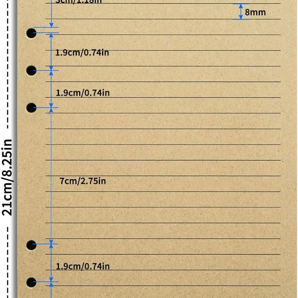A5 refill paper bundle